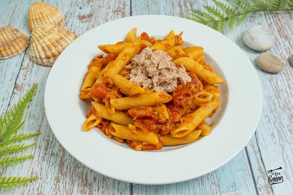 Macarrones con atún. Receta fácil Macarrones con atún. Receta fácil