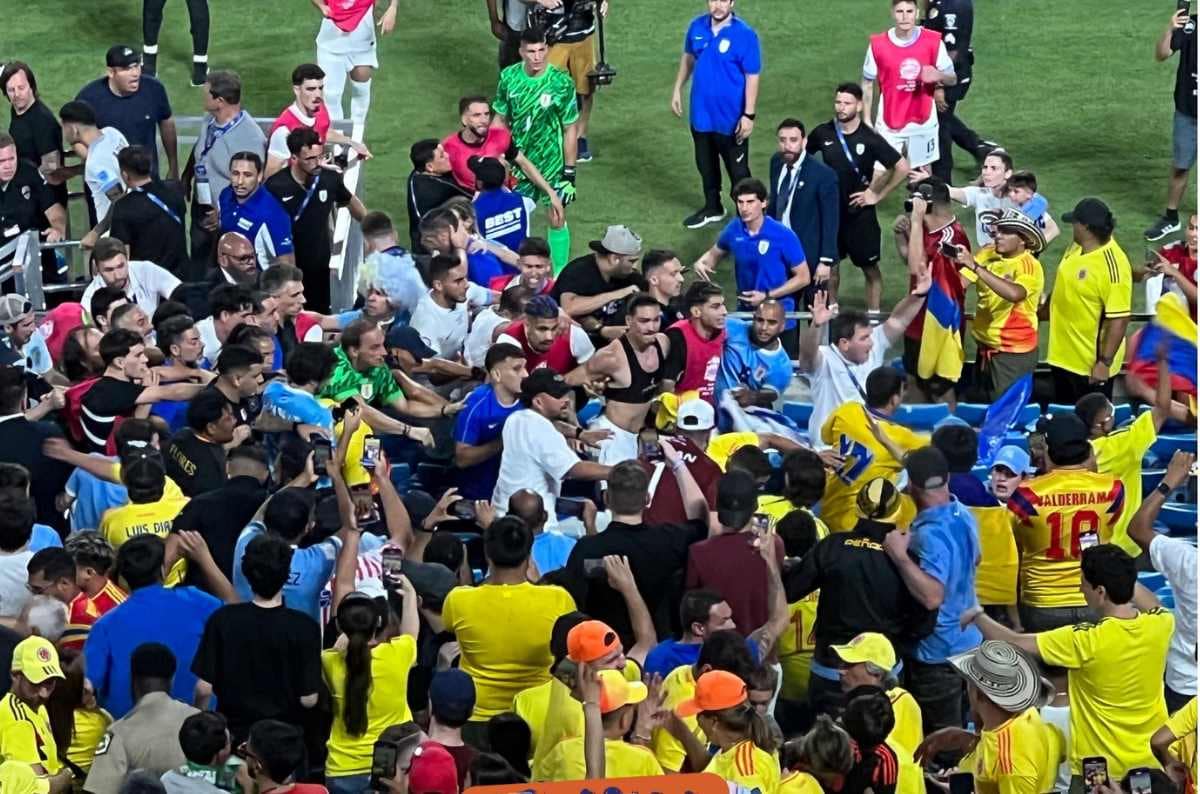 Uruguay se defiende tras violencia contra familiares de jugadores en partido contra Colombia Uruguay se defiende tras violencia contra familiares de jugadores en partido contra Colombia